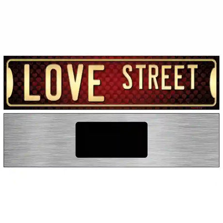 Love Street Novelty Metal Street Sign 6" x 1.5" (KM)