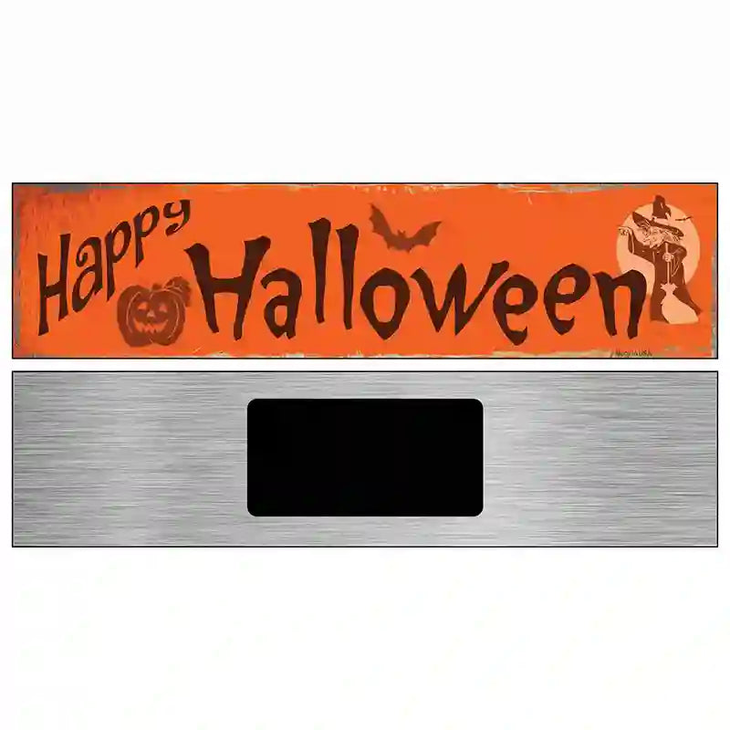 Happy Halloween Novelty Metal Street Sign 6" x 1.5" (KM)