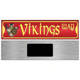 Vikings Way Novelty Metal Street Sign 6" x 1.5" (KM)