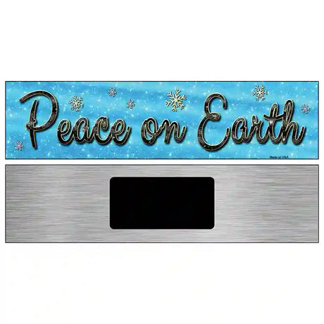 Peace On Earth Novelty Street Sign 6" x 1.5" (KM)