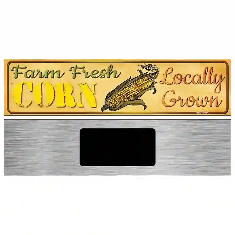 Farm Fresh Corn Novelty Metal Street Sign 6" x 1.5" (KM)