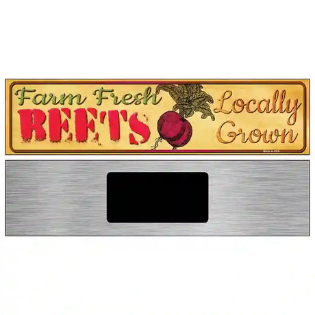 Farm Fresh Beets Novelty Metal Street Sign 6" x 1.5" (KM)