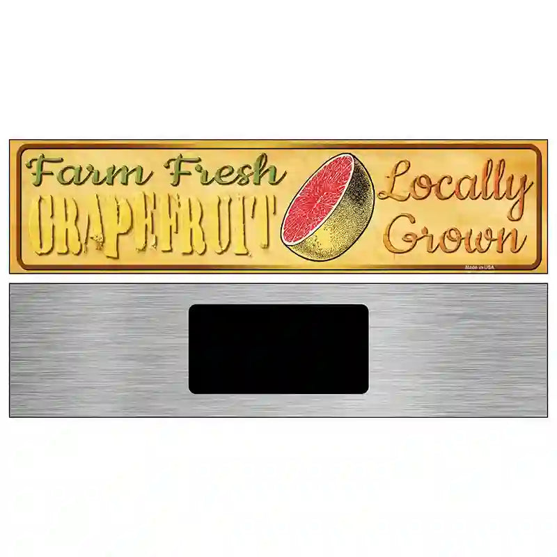 Farm Fresh Grapefruit Novelty Metal Street Sign 6" x 1.5" (KM)