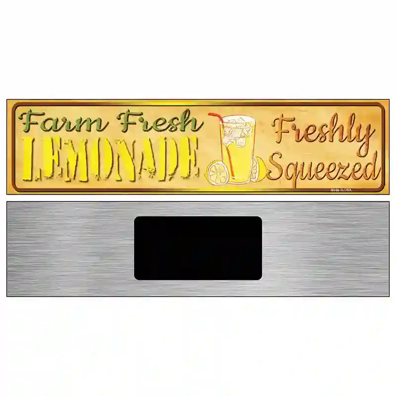 Farm Fresh Lemonade Novelty Metal Street Sign 6" x 1.5" (KM)