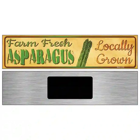 Farm Fresh Asparagus Novelty Metal Street Sign 6" x 1.5" (KM)