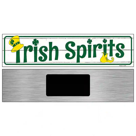 Irish Spirits Novelty Street Sign 6" x 1.5" (KM)