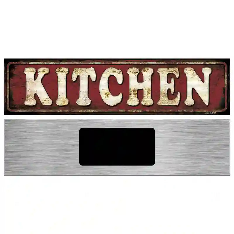 Kitchen Novelty Street Sign 6" x 1.5" (KM)