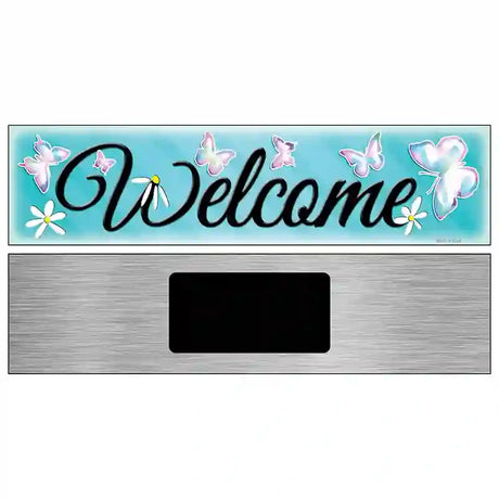 Welcome Novelty Street Sign 6" x 1.5" (KM)