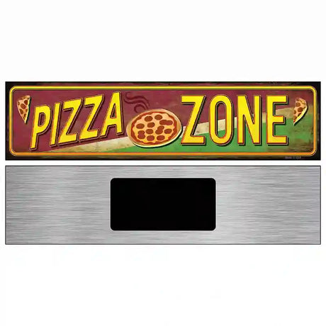 Pizza Zone Novelty Street Sign 6" x 1.5" (KM)