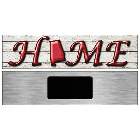 Alabama Home State Outline Novelty Metal Street Sign 6" x 1.5" (KM)