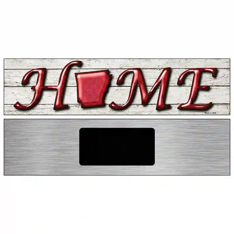 Arkansas Home State Outline Novelty Metal Street Sign 6" x 1.5" (KM)