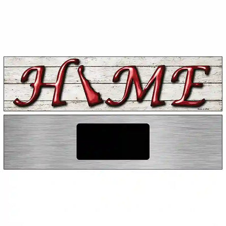 Delaware Home State Outline Novelty Metal Street Sign 6" x 1.5" (KM)