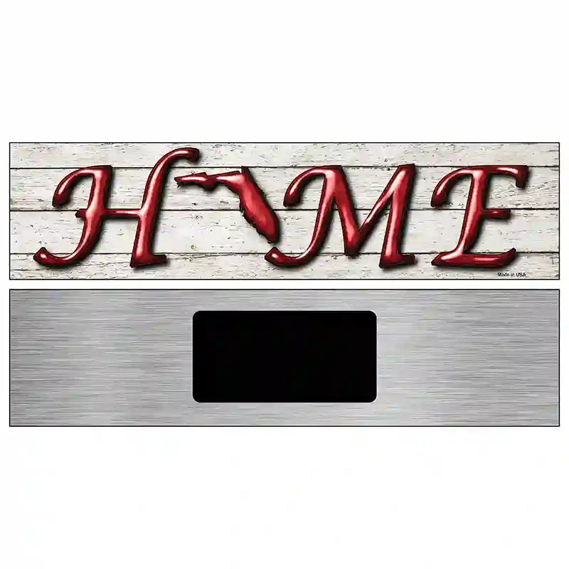 Florida Home State Outline Novelty Metal Street Sign 6" x 1.5" (KM)