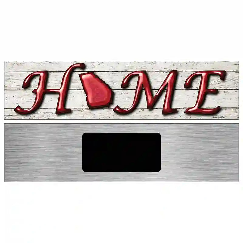 Georgia Home State Outline Novelty Metal Street Sign 6" x 1.5" (KM)