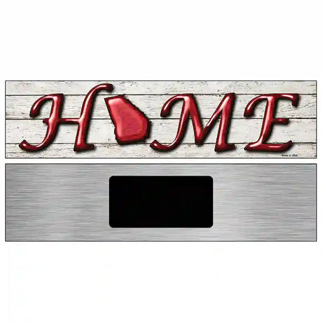 Georgia Home State Outline Novelty Metal Street Sign 6" x 1.5" (KM)