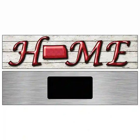 Kansas Home State Outline Novelty Metal Street Sign 6" x 1.5" (KM)