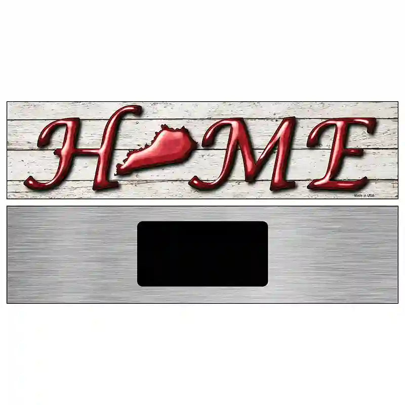 Kentucky Home State Outline Novelty Metal Street Sign 6" x 1.5" (KM)