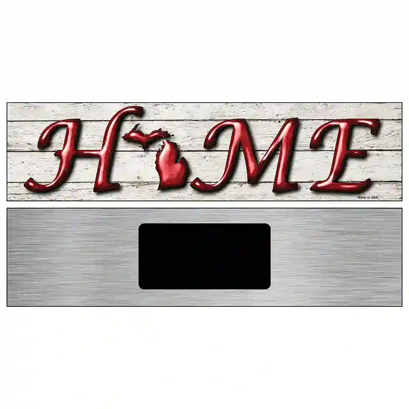 Michigan Home State Outline Novelty Metal Street Sign 6" x 1.5" (KM)