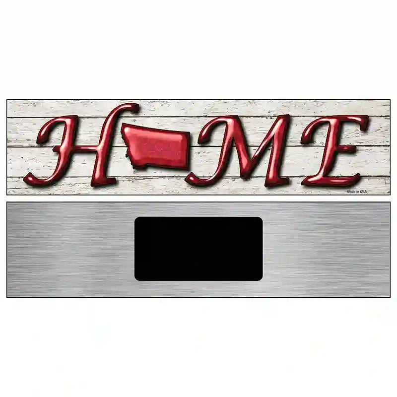 Montana Home State Outline Novelty Metal Street Sign 6" x 1.5" (KM)