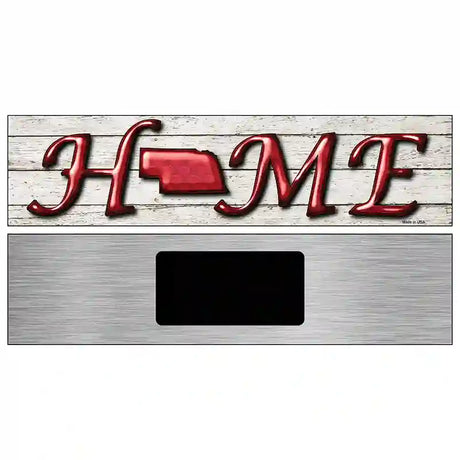 Nebraska Home State Outline Novelty Metal Street Sign 6" x 1.5" (KM)