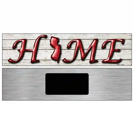 New Jersey Home State Outline Novelty Metal Street Sign 6" x 1.5" (KM)