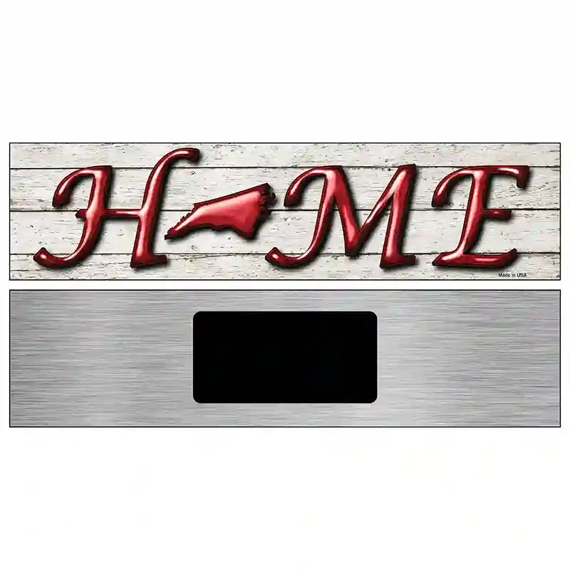 North Carolina Home State Outline Novelty Metal Street Sign 6" x 1.5" (KM)