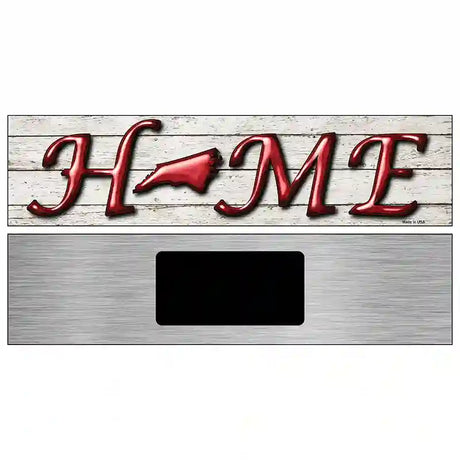 North Carolina Home State Outline Novelty Metal Street Sign 6" x 1.5" (KM)