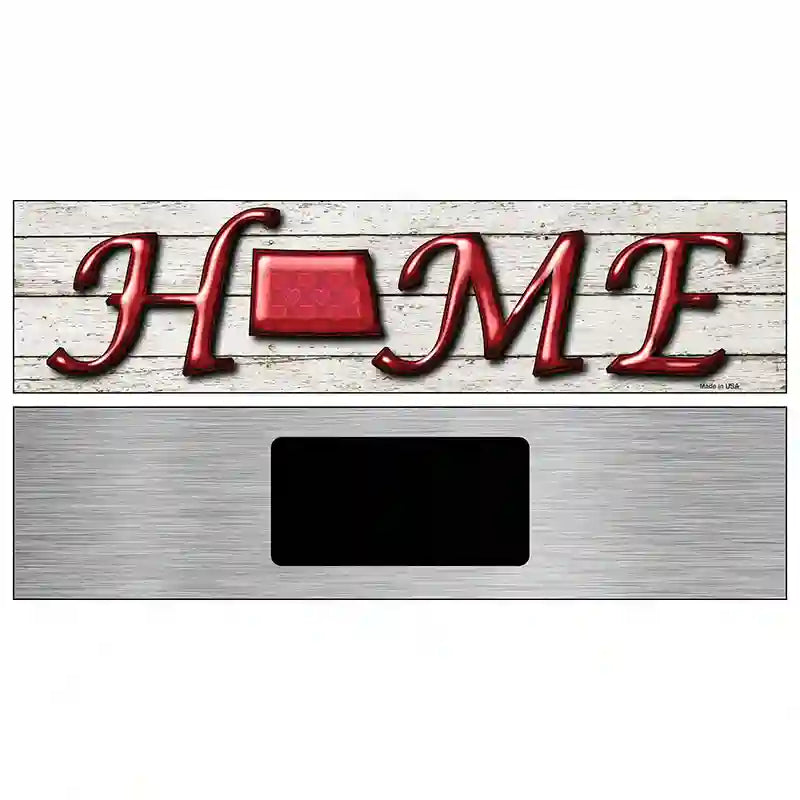 North Dakota Home State Outline Novelty Metal Street Sign 6" x 1.5" (KM)