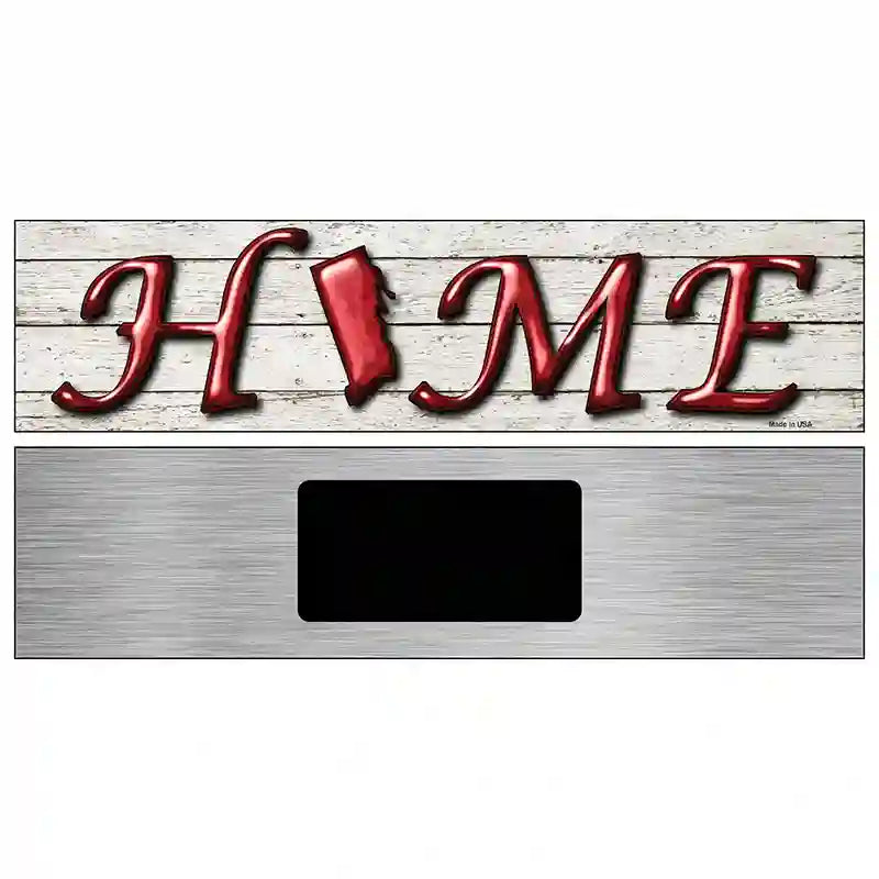 Rhode Island Home State Outline Novelty Metal Street Sign 6" x 1.5" (KM)