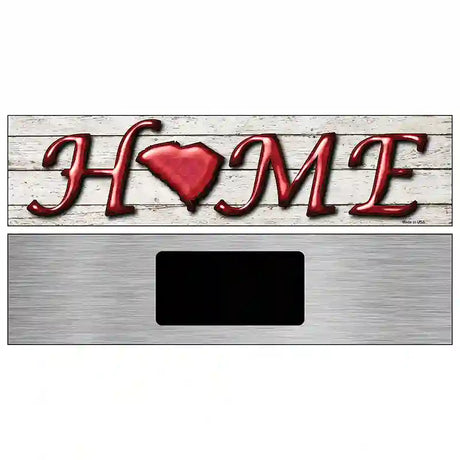 South Carolina Home State Outline Novelty Metal Street Sign 6" x 1.5" (KM)