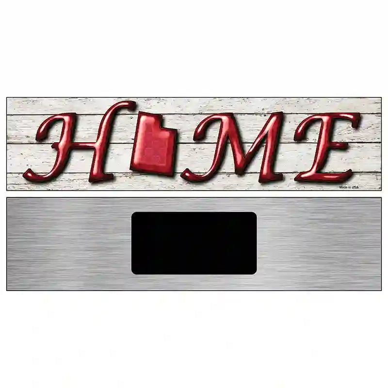 Utah Home State Outline Novelty Metal Street Sign 6" x 1.5" (KM)