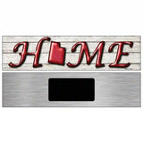 Utah Home State Outline Novelty Metal Street Sign 6" x 1.5" (KM)