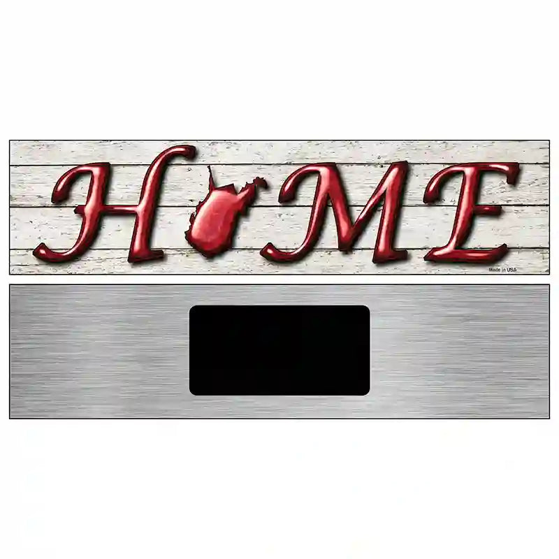 West Virginia Home State Outline Novelty Metal Street Sign 6" x 1.5" (KM)