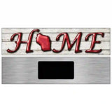 Wisconsin Home State Outline Novelty Metal Street Sign 6" x 1.5" (KM)