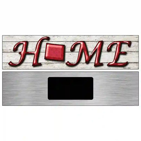 Wyoming Home State Outline Novelty Metal Street Sign 6" x 1.5" (KM)