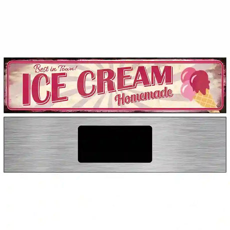 Homeade Ice Cream Novelty Street Sign 6" x 1.5" (KM)