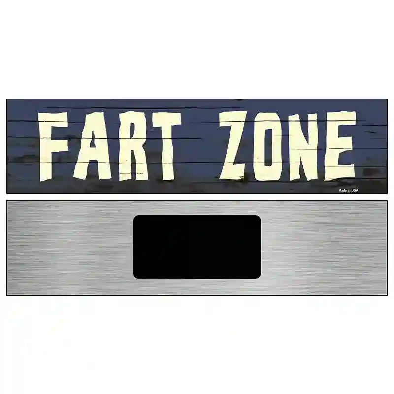 Fart Zone Novelty Metal Street Sign 6" x 1.5" (KM)