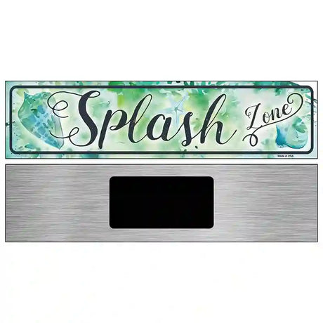 Splash Zone Novelty Metal Street Sign 6" x 1.5" (KM)