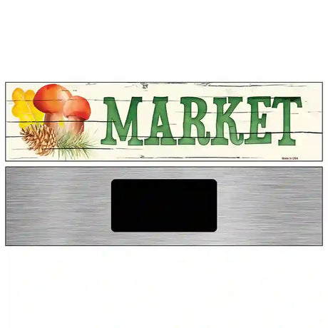 Market Novelty Metal Street Sign 6" x 1.5" (KM)