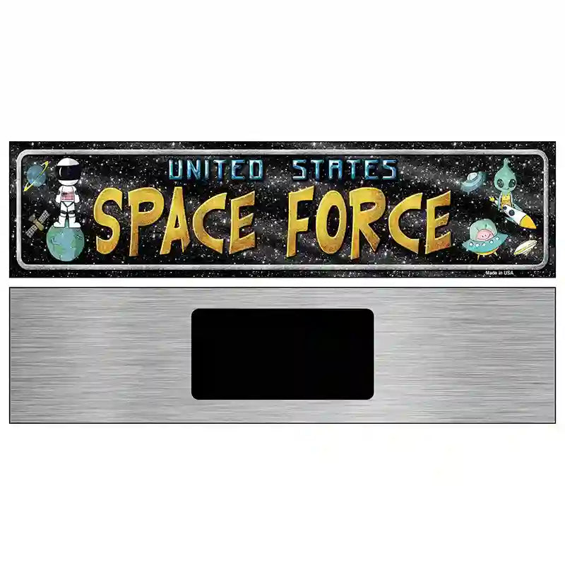 US Space Force Novelty Metal Street Sign 6" x 1.5" (KM)