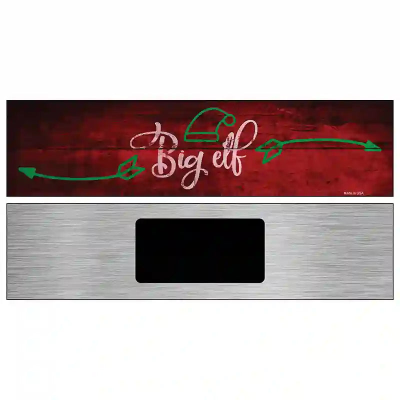 Big Elf Novelty Metal Street Sign 6" x 1.5" (KM)