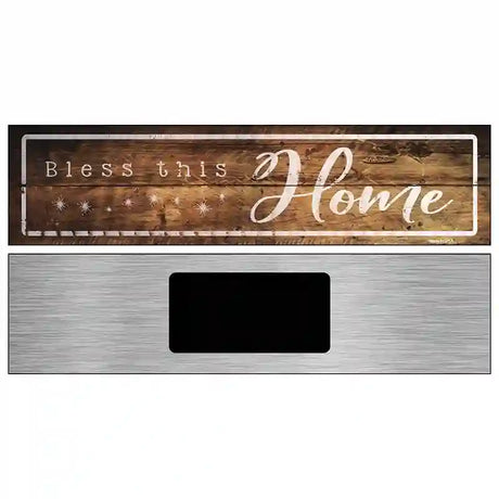 Bless This Home Novelty Metal Street Sign 6" x 1.5" (KM)