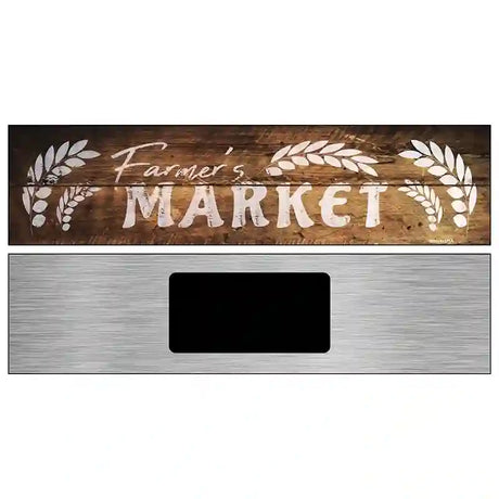 Farmers Market Novelty Metal Street Sign K-914 6" x 1.5" (KM)