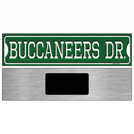 Buccaneers Dr Novelty Metal Street Sign 6" x 1.5" (KM)