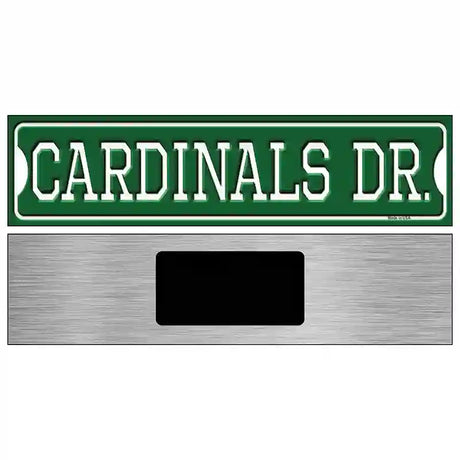 Cardinals Dr Novelty Metal Street Sign 6" x 1.5" (KM)