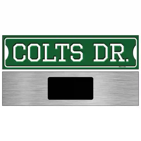 Colts Dr Novelty Metal Street Sign 6" x 1.5" (KM)