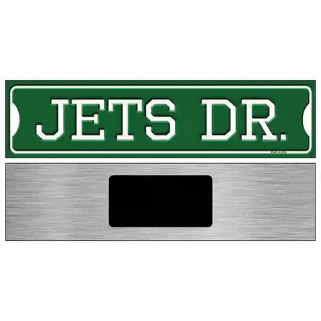 Jets Dr Novelty Metal Street Sign 6" x 1.5" (KM)