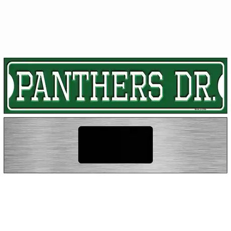 Panthers Dr Novelty Metal Street Sign 6" x 1.5" (KM)