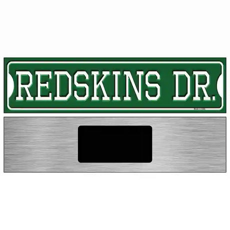 Redskins Dr Novelty Metal Street Sign 6" x 1.5" (KM)