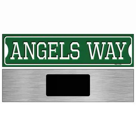 Angels Way Novelty Metal Street Sign 6" x 1.5" (KM)